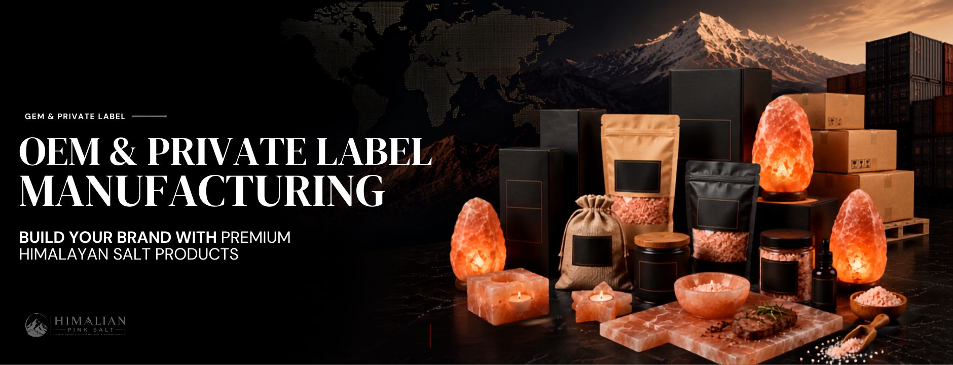OEM & Private Label - Himalian Pink Salt - Main Banner - Home Page - Himalyan Pink Salt - Desktop
